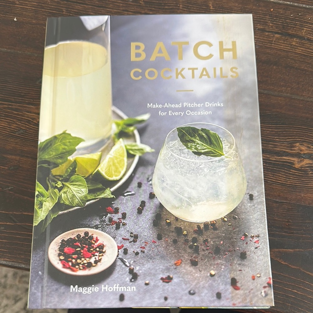 Batch Cocktails Book by - Gold and Green